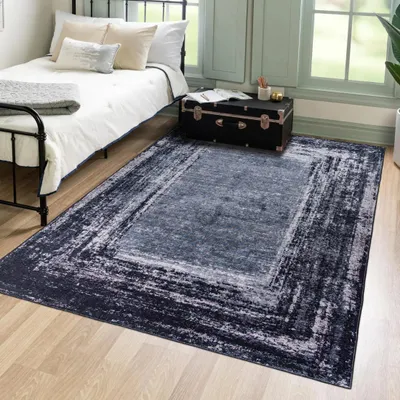 Obrázek produktu pro Šedý Koberec Mazovia - Moderní, Abstraktní Koberec do Obývacího Pokoje, Ložnice, Kanceláře - 160 x 230 cm