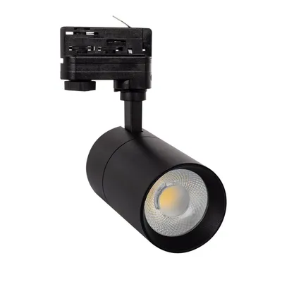 Produktbild von 3-Phasenstromschiene LED-Strahler 30W Dimmbar Mallet Schwarz  4000K Neutralweiß