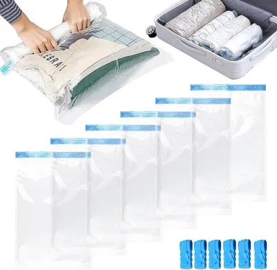 Image de Sacs sous vide pour vêtements 60 x 40 cm, lot de 6, PE