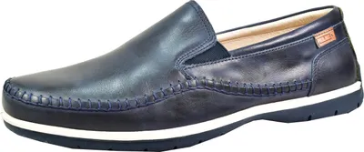 Produktbild von Pikolinos Herren Slipper Mokassin Halbschuh Leder Marbella M9A-3111, Größe:44 EU, Farbe:Blau