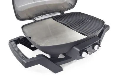 Image de Plaque de cuisson en acier inoxydable | Plancha adaptée au Napoleon Travel Q - remplace la moitié gauche de la grille de cuisson - extra massive