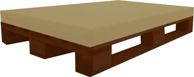 Imagen del producto de COJÍN PARA PALETAS (120x80x12 cm (Beige)) - COJÍN PARA COLCHONES. Fabricado con cuero sintético, ignífugo, certificado MVSS 302. Estabilizado contra los rayos UV. Espuma para palets europeos - Dureza RG40/60