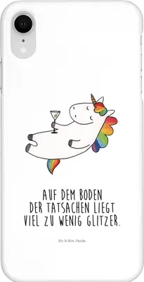 Produktbild von Mr. & Mrs. Panda Iphone XR Handyhülle Stinktier Yoga - Weiß - Geschenk, Premium Kunststoff, Wildtier, Liebe, Handy Case, Namaste, Lebe