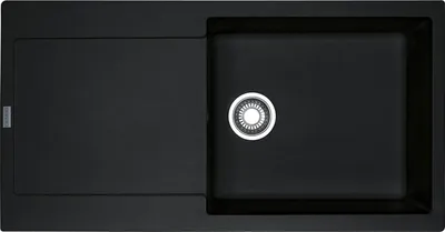 Produktbild von FRANKE MARIS MRG 611-100 XL Einbauspüle / Fraganit / Onyx / Reversibel / Druckknopf / 60 cm