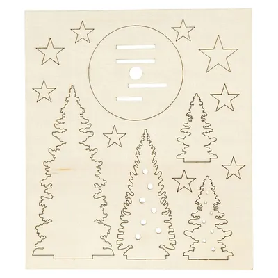 Image de Fabriquez et décorez vos arbres de Noël en bois