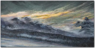 Produktbild von Coloray Bild aus Acryl 120 cm x 60 cm - Wohnzimmer Acrylblock mit Bild Wanddekoration Gehärtetes Acryl Dekoration Küche - Winter-Schnee-Berg Natur