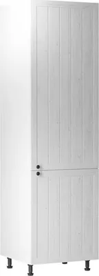 Produktbild von Hochschrank 60 cm Küchenschrank küche, Provence D60R, Weiß/Matt