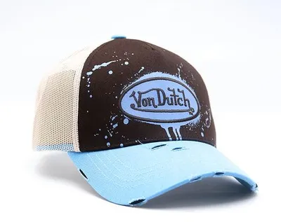 Zdjęcie produktu dla Czapka truckerowa Von Dutch Originals - model "Baseball Sprayer", kolor: jasnoniebieski