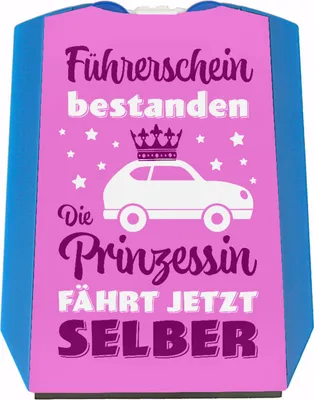 Produktbild von Prinzessin Parkscheibe mit Spruch Führerschein bestanden