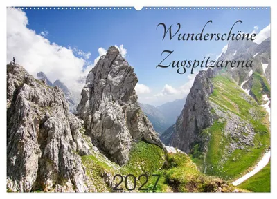 Produktbild von Wunderschöne Zugspitzarena (Wandkalender 2027 DIN A2 quer), CALVENDO Monatskalender