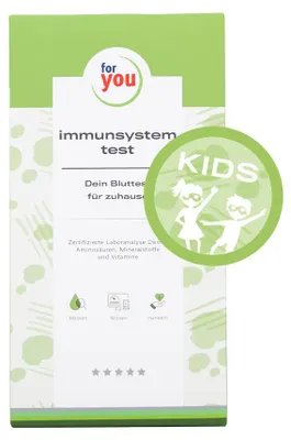 Produktbild von for you immunsystem-test kids – Bluttest für zuhause