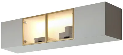 Produktbild von Schrankaufsatz ACATI 200, Farbe: Kaschmir/Gold