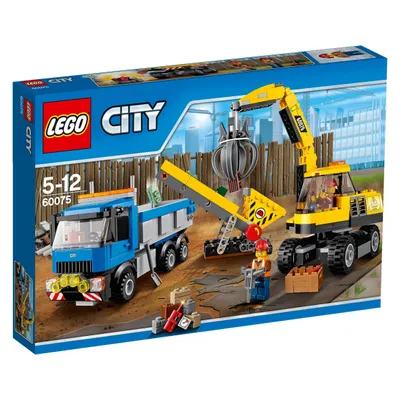 Immagine prodotto di Lego 60075 City - Escavatore e carro di trasporto