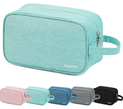 Produktbild von Kulturtasche Damen Herren Kosmetiktasche Schminktasche Waschtasche Kinder Minzgrün 25x11x16cm