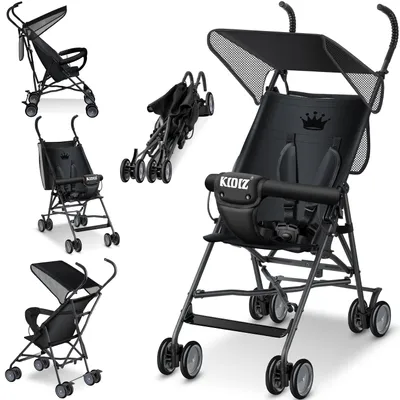 Produktbild von KIDIZ® Kinderwagen CITY Buggy Kinderbuggy klappbar Sportwagen Faltbar 360° 4-Zoll-Räder Inkl. Sonnen- und Regenverdeck zusammenklappbar 5-Punkt-Sicherheitsgurt ab 6 Monate