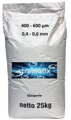 Produktbild von 25 kg Glasperlen Strahlmittel 400-600 µm 0,4-0,6mm