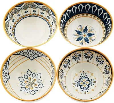 Imagen del producto de Boles para aperitivos Weissberg, fabricados en porcelana de alta calidad, con un diseño decorativo, de 11 cm de diámetro y 6 cm de altura