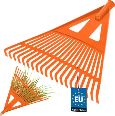 Produktbild von KOTARBAU® Robuster Rechen Laubbesen Laubharke Fächerbesen Laubfeger 43 cm