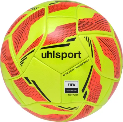 Image de Uhlsport Revolution Thermobonded Ballon de match - Jaune fluo / Rouge fluo / Noir