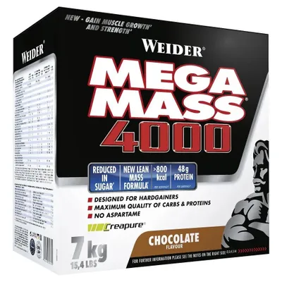 Obrázek produktu pro Weider mega hmota 4000, vanilka, prášek, 7000g 9897