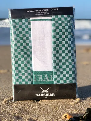 Produktbild von Sansibar Geschirrtücher-Set, 3-tlg, 50x70 cm, 100% Baumwolle, , Jacquardgewebe, grün