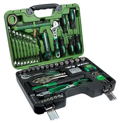 Image de Kit d'outils 82 pièces, métallique - Ensemble complet - Métal
