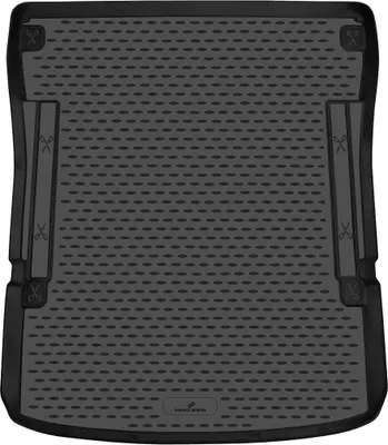 Produktbild von WALSER XTR Kofferraumwanne für VW Caddy 3 Langversion Maxi 03/2004-05/2015, 100% passgenaue Antirutschmatte Auto, Gummimatte Auto, Kofferraum Schutzmatte, Auto Gummimatten
