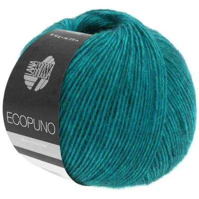 Produktbild von Lana Grossa ECOPUNO 50 g superweiches Ganzjahresgarn aus Baumwolle 80 Farben 215 m Farbe 012 - Petrol