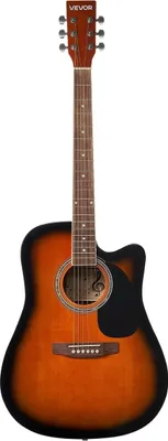 Produktbild von 41 in Cutaway-Akustikgitarre für Anfänger im Set mit Gigbag für Erwachsene, Sunburst