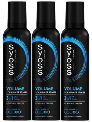 Immagine prodotto di Syoss Volume Lift mousse, confezione da 3 (3 x 250 ml)