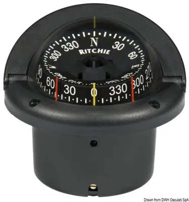 Image de RITCHIE Boussole 2 vues Helmsman 3"3/4 noir/noir , 1 pièce