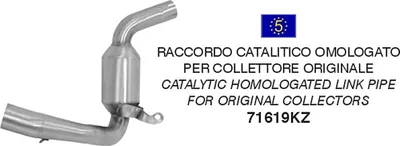 Immagine prodotto di Raccordo di scarico catalitico ARROW omologato per KTM