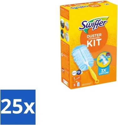 Productafbeelding van Swiffer – Startpakket + 3 navulverpakkingen – met Febreze – Voordeelverpakking – 25 stuks
