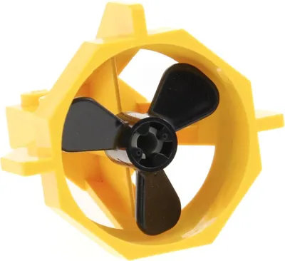 Produktbild von 1x Lego Propeller Gehäuse 5x5 gelb Schraube schwarz 3 Blatt Antrieb 6041 6040