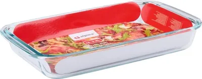 Immagine prodotto di Piatto Rectangolare In Vetro Resistente Al Calore Per Forno Alpina