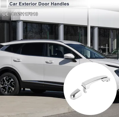 Image de Poignées De Porte Extérieure Arrière Gauche Pour Kia Sportage 2005-2010 Poignée De Porte Durable De Remplacement No.836511F010 Abs 1 Pièce