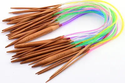 Bambus Rundstricknadel Größe 2,5 mm, 40 cm Farben