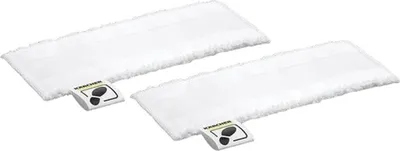 Produktbild von Kärcher Universal floor cloth set EasyFix, Einmal-Wischtusch, Weiß, Gelb, 2 Stück(e), 115 mm, 345 mm, 10 mm