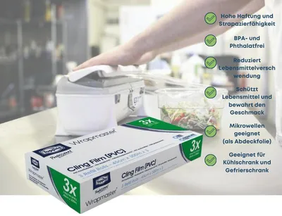 Produktbild von Frischhaltefolie für den täglichen Gebrauch für Profi Küche Wrapmaster 31C46