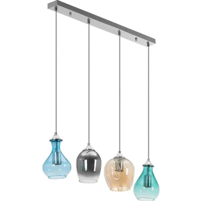 Zdjęcie produktu dla Lampa sufitowa nowoczesna 4 punktowa E27 - szklane klosze
