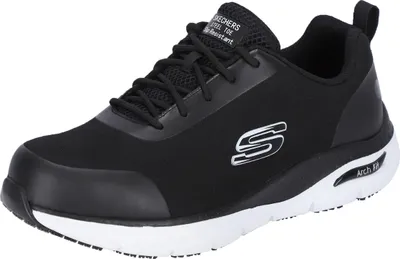 Zdjęcie produktu dla Męskie buty ochronne Skechers SRRINGSTAP ARCH FIT 200086EC BKW czarno-białe, rozmiar buta: 46 EU