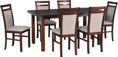 Produktbild von Esszimmer-Set 6x "Milano 5" Stühle + "Kent 2" Tisch