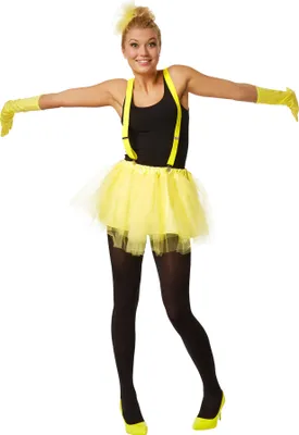 Produktbild von Tutu Tüllrock mit Hosenträger - gelb, S/M