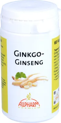 Zdjęcie produktu dla ALLPHARM Ginkgo + Ginseng Premium Capsules, 60 kapsułek
