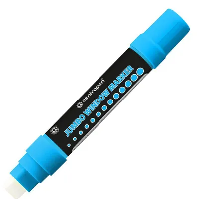 Obrázok produktu pre Kriedový popisovač na sklo Centropen 9120 - modrý