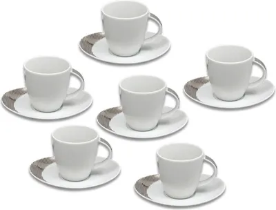 Produktbild von Thun 1794 Loos, Teetassen und Untertassen, Platin, Thun, 6 Stück