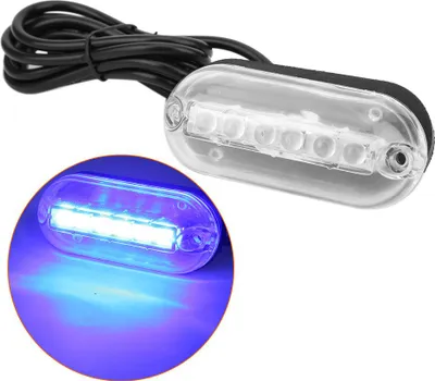Obrázek produktu pro LED podvodní světlo Vodotěsné námořní loď Jachta Podlahová lampa DC12V 3WModrá