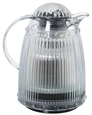 Thermosflasche, 1 l, transparent, Polypropylen/Glas, 24x19x16 cm