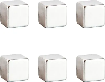 Produktbild von ALLboards Magnet silber Metall 1.0 x 1.0 1.0 cm 6 St