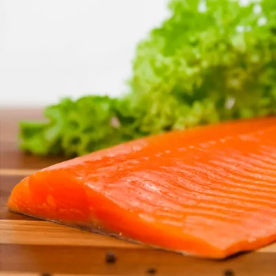 Produktbild von Lachsforellenfilet, kaltgeräuchert, Fischfilet, 500 g